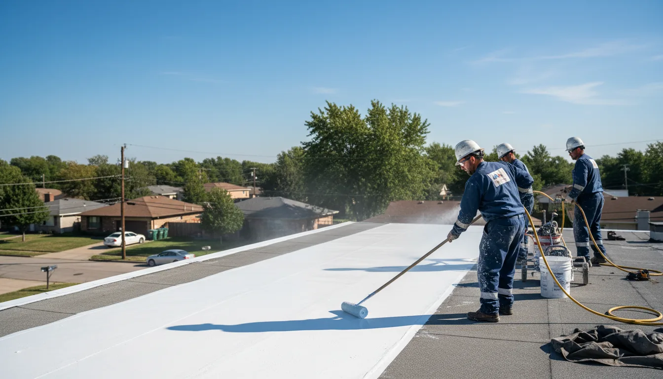 Commercial roof coating in Henderson, TX near me